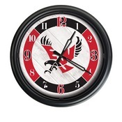 Eastern Washington University Indoor/Outdoor LED Wall Clock by Holland Bar Stool Co., ODClk14BK-08EastWA
