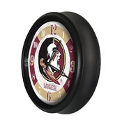 Florida State Indoor/Outdoor LED Wall Clock by Holland Bar Stool Co., AGS-ODClk14BK-08FSU-FS
