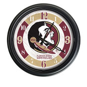 Florida State Indoor/Outdoor LED Wall Clock by Holland Bar Stool Co., AGS-ODClk14BK-08FSU-FS