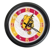 Ferris State University Indoor/Outdoor LED Wall Clock by Holland Bar Stool Co., ODClk14BK-08FerrSt
