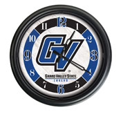 Grand Valley State University Indoor/Outdoor LED Wall Clock by Holland Bar Stool Co., ODClk14BK-08GVStUn