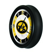 University of Iowa Indoor/Outdoor LED Wall Clock by Holland Bar Stool Co., ODClk14BK-08IowaUn