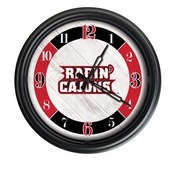 University of Louisiana at Lafayette Indoor/Outdoor LED Wall Clock by Holland Bar Stool Co., ODClk14BK-08LA-Laf