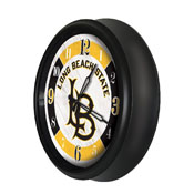 Long Beach State University Indoor/Outdoor LED Wall Clock by Holland Bar Stool Co., ODClk14BK-08LBStUn