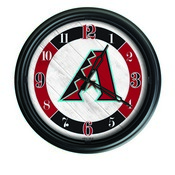 Arizona Diamondbacks Indoor/Outdoor LED Wall Clock, ODClk14BK-08MLBAri
