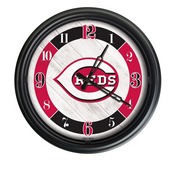 Cincinnati Reds Indoor/Outdoor LED Wall Clock, ODClk14BK-08MLBCin