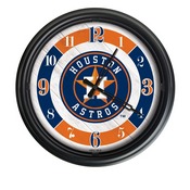 Houston Astros Indoor/Outdoor LED Wall Clock, ODClk14BK-08MLBHou