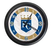 Kansas City Royals Indoor/Outdoor LED Wall Clock, ODClk14BK-08MLBKan