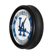 Los Angeles Dodgers Indoor/Outdoor LED Wall Clock, ODClk14BK-08MLBLAD