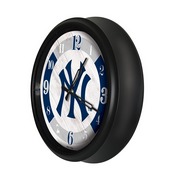 New York Yankees Indoor/Outdoor LED Wall Clock, ODClk14BK-08MLBNYY