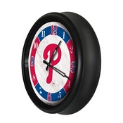 Philadelphia Phillies Indoor/Outdoor LED Wall Clock, ODClk14BK-08MLBPhi
