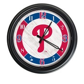 Philadelphia Phillies Indoor/Outdoor LED Wall Clock, ODClk14BK-08MLBPhi
