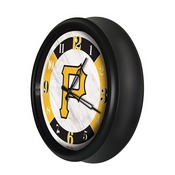 Pittsburgh Pirates Indoor/Outdoor LED Wall Clock, ODClk14BK-08MLBPit
