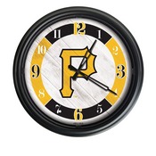 Pittsburgh Pirates Indoor/Outdoor LED Wall Clock, ODClk14BK-08MLBPit