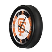 San Francisco Giants Indoor/Outdoor LED Wall Clock, ODClk14BK-08MLBSFG
