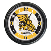 Missouri Western State University Indoor/Outdoor LED Wall Clock by Holland Bar Stool Co., ODClk14BK-08MOWSt