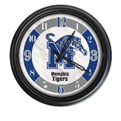 University of Memphis Indoor/Outdoor LED Wall Clock by Holland Bar Stool Co., ODClk14BK-08Memphs