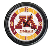 University of Minnesota Indoor/Outdoor LED Wall Clock by Holland Bar Stool Co., ODClk14BK-08MinnUn
