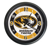University of Missouri Indoor/Outdoor LED Wall Clock by Holland Bar Stool Co., ODClk14BK-08Mizzou