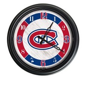 Montreal Canadiens Indoor/Outdoor LED Wall Clock by Holland Bar Stool Co., ODClk14BK-08MonCan