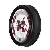 Mississippi State University Indoor/Outdoor LED Wall Clock by Holland Bar Stool Co., ODClk14BK-08MssStU