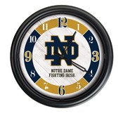 Notre Dame Indoor/Outdoor LED Wall Clock by Holland Bar Stool Co., AGS-ODClk14BK-08ND-Lep