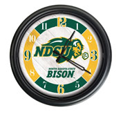 North Dakota State University Indoor/Outdoor LED Wall Clock by Holland Bar Stool Co., ODClk14BK-08NDakSt