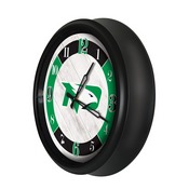 University of North Dakota Indoor/Outdoor LED Wall Clock by Holland Bar Stool Co., AGS-ODClk14BK-08NorDak