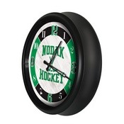 University of North Dakota Indoor/Outdoor LED Wall Clock by Holland Bar Stool Co., AGS-ODClk14BK-08NorDak