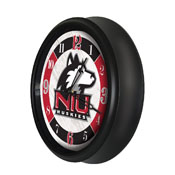 University of Northern Illinois Indoor/Outdoor LED Wall Clock by Holland Bar Stool Co., ODClk14BK-08NorIll