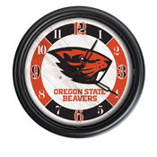 Oregon State University Indoor/Outdoor LED Wall Clock by Holland Bar Stool Co., ODClk14BK-08OregSt