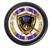 Purple Heart Indoor/Outdoor LED Wall Clock by Holland Bar Stool Co., ODClk14BK-08PHeart