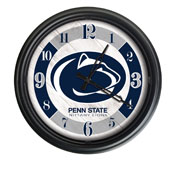 Pennsylvania State University Indoor/Outdoor LED Wall Clock by Holland Bar Stool Co., ODClk14BK-08PennSt