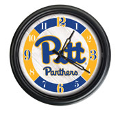 University of Pittsburgh Indoor/Outdoor LED Wall Clock by Holland Bar Stool Co., ODClk14BK-08Pittsb