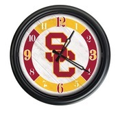 University of Southern California Indoor/Outdoor LED Wall Clock by Holland Bar Stool Co., ODClk14BK-08SouCal