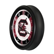University of South Carolina Indoor/Outdoor LED Wall Clock by Holland Bar Stool Co., ODClk14BK-08SouCar