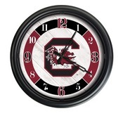 University of South Carolina Indoor/Outdoor LED Wall Clock by Holland Bar Stool Co., ODClk14BK-08SouCar
