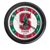 Stanford University Indoor/Outdoor LED Wall Clock by Holland Bar Stool Co., ODClk14BK-08Stnfrd