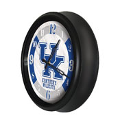 University of Kentucky Indoor/Outdoor LED Wall Clock by Holland Bar Stool Co., AGS-ODClk14BK-08UKYCat