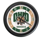 Ohio University Indoor/Outdoor LED Wall Clock by Holland Bar Stool Co., ODClk14BK-08UnivOH