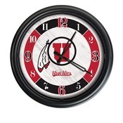 University of Utah Indoor/Outdoor LED Wall Clock by Holland Bar Stool Co., ODClk14BK-08UtahUn