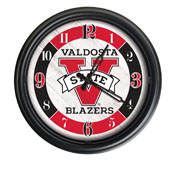 Valdosta State University Indoor/Outdoor LED Wall Clock by Holland Bar Stool Co., ODClk14BK-08ValdSt