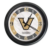 Vanderbilt University Indoor/Outdoor LED Wall Clock by Holland Bar Stool Co., ODClk14BK-08Vander