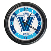 Villanova University Indoor/Outdoor LED Wall Clock by Holland Bar Stool Co., ODClk14BK-08Vilnva