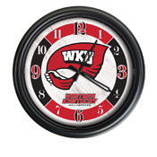 Western Kentucky University Indoor/Outdoor LED Wall Clock by Holland Bar Stool Co., ODClk14BK-08WestKy