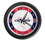 Washington Capitals Indoor/Outdoor LED Wall Clock by Holland Bar Stool Co., ODClk14BK-08WshCap