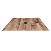 36" x 36" Indoor/Outdoor All-Season EuroSlim Table Top with Umbrella Hole by the Holland Bar Stool Co., AGS-ODS36SBMU