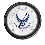 United States Air Force Indoor/Outdoor LED Thermometer by Holland Bar Stool Company, ODThrm14BK-08AirFor