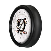 Anaheim Ducks Indoor/Outdoor LED Thermometer by Holland Bar Stool Company, ODThrm14BK-08AnaDks