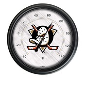 Anaheim Ducks Indoor/Outdoor LED Thermometer by Holland Bar Stool Company, ODThrm14BK-08AnaDks